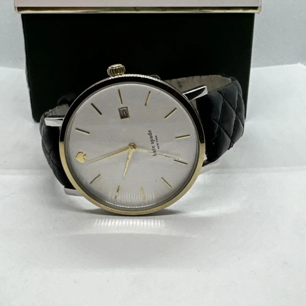 Kate Spade New York Metro 0125 Women's Black Leather Analog Dial Watch JNA121